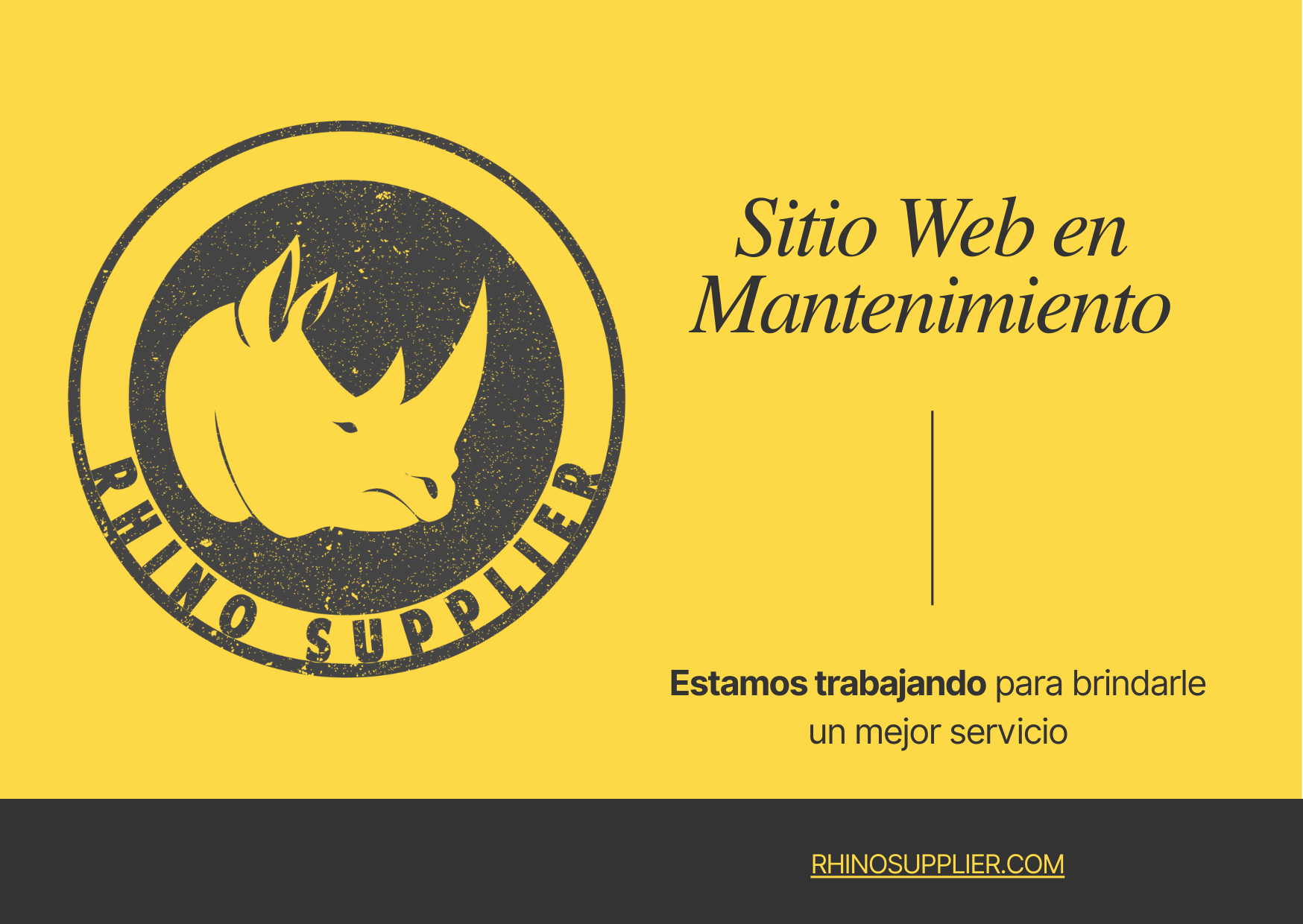Sitio en Mantenimiento